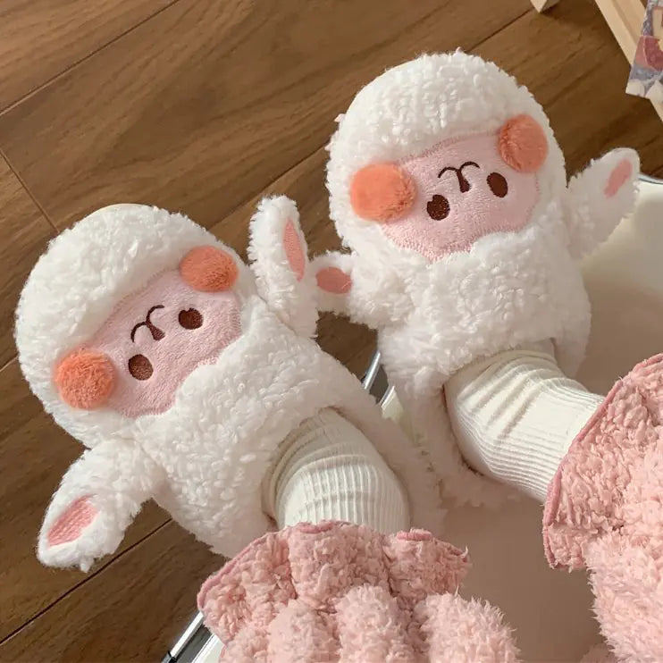 Fashionable Plush Indoor Warm Shoes for Men and Women