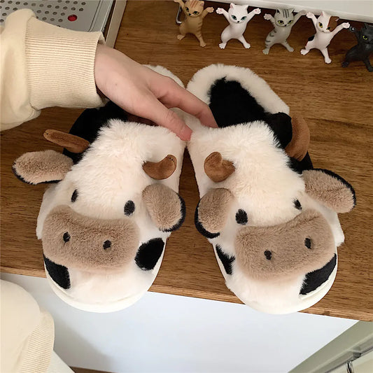 Fashionable Plush Indoor Warm Shoes for Men and Women