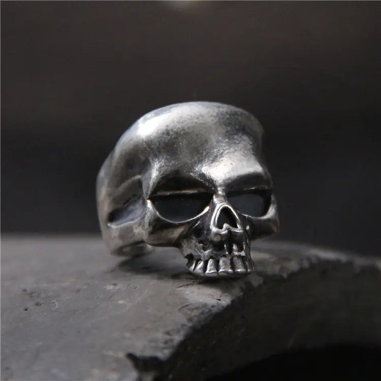 Custom S925 Silver Skull Statement Ring
